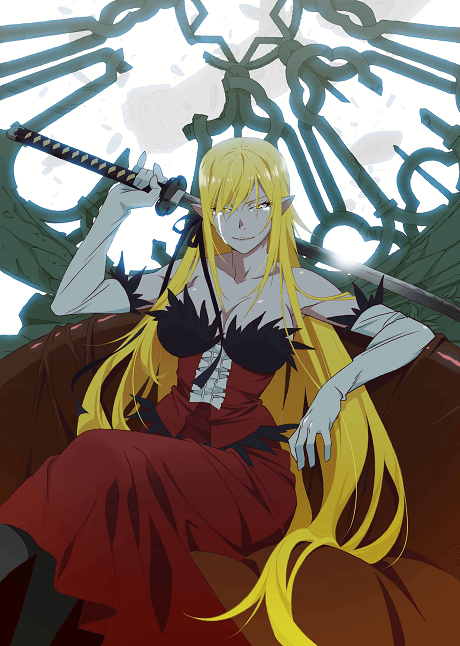 Kizumonogatari Part 3: Reiketsu poster art