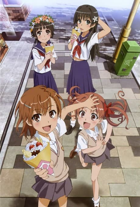 Toaru Kagaku no Railgun: Misaka-san wa Ima Chuumoku no Mato Desukara poster art